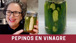 Como Preparar Pepinos Pepinillos en Vinagre Caseros y Fáciles  The Frugal Chef [upl. by Soulier257]