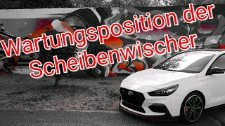 Hyundai I30n Performance  Scheibenwischer in Wartungsposition bringen [upl. by Sahc]