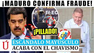 🔴 Maduro RECONOCE EN VÍDEO que MINTIÓ e HIZO FRAUDE en ELECCIONES de Venezuela ¡PILLAN ACTAS FALSAS [upl. by Florida562]