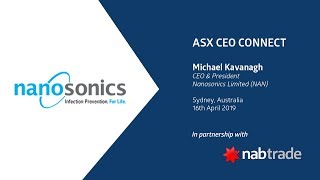 ASX CEO CONNECT  Nanosonics Limited ASX NAN [upl. by Annael]