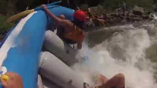 Ocoee River Carnage Godzilla Raft Flip [upl. by Ardnac186]