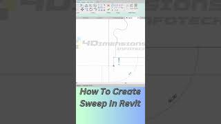 How to use sweep command in Revit shorts [upl. by Nahgem]