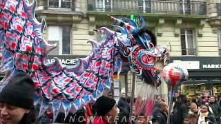 Défilé du Nouvel An Chinois 2024 à BELLEVILLE 📽️ 4K 🐲 Dragon amp Danse du Lion 🦁 Samedi 3 Février 2024 [upl. by Tien819]