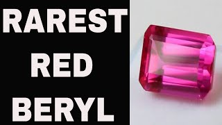 Red Beryl  Rarest of the Beryl Family  Emeralds Aquamarines Helidor  investment gems [upl. by Iosep]