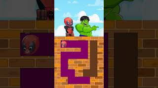 Who Will Conquer the New Maze Challenge SpiderMan Hulk Deadpool or Captain shorts shortvideo [upl. by Ohare]