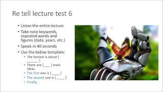 PTE Retell lecture test 6 [upl. by Veda]