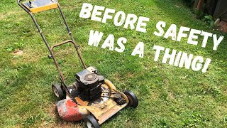 Vintage Heirloom Lawn Mower Will it run [upl. by Deck612]