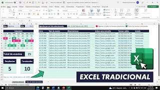 Cómo Hacer una AGENDA Automatizada con Calendario en EXCEL TRADICIONAL [upl. by Luedtke]