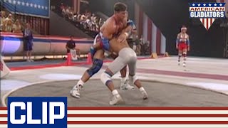 Impressive Smaller Contender Overpowers The Biggest Gladiator  American Gladiators [upl. by Till]