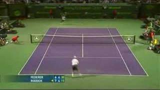 Miami 08 QF Federer vs Roddick Pt2 [upl. by Nanyk]