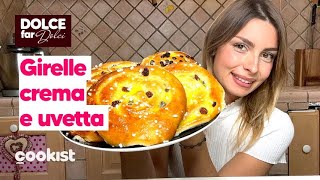 Girelle con crema e uvetta le brioche soffici e super golose [upl. by Nagard880]