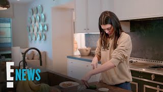 Kendall Jenner Confuses Fans With How She Cuts Cucumber  E News [upl. by Misha748]