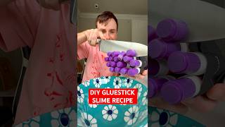 Can I make SLIME with JUST GLUESTICKS 🤔👀 DIY NO GLUE SLIME [upl. by Anelad]