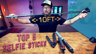 Top 5 Selfie Sticks for GOPRO or any Action Cameras 👏 [upl. by Eeroc]