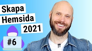 Skapa Hemsida 2021  DEL 6 Designa header amp footer och skapa alla undersidor [upl. by Loesceke]