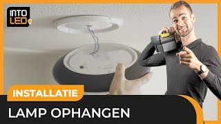 Hoe hang je zelf een plafondlamp op  Doehetzelf met INTOLED [upl. by Kceb]