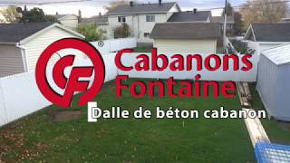 Dalle de béton pour cabanon [upl. by Catlee]