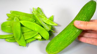 Sugar snap peas The healthiest vegetable for dinner Recipe in 5 minutes Gastrointestinal cleanse [upl. by Aninaig]