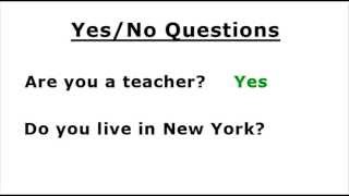 YesNo Questions in English [upl. by Nivej]