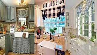 Best Kitchen Curtain Design Ideas  Above Sink Curtain Ideas  kitchen sink curtains ideas 2021 [upl. by Lewej]