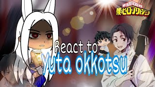 Pro Heroes react to Yuta Okkotsu as New student  gacha club  Bnha x jjk [upl. by Aholah]