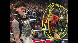 Becky Lynch suckerpunched Dominik Mysterio [upl. by Tannen522]