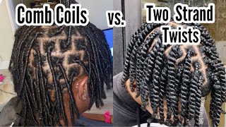 Comb Coils vs Two Strand Twists How Should You Start Your Locs [upl. by Nawoj]