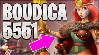 Boudica Prime 5551 Openfield F2P  Rise of Kingdoms [upl. by Dorweiler]