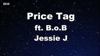 Karaoke♬ Price Tag  Jessie J ft BoB 【No Guide Melody】 Instrumental [upl. by Eimile]