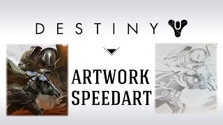 FR Destiny  Speed Art Guardians Vs Cabal by Morrigh4n [upl. by Ahtaga494]