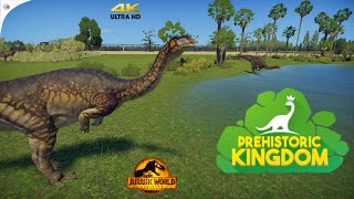 Plateosaurus Exhibit Build Prehistoric Kingdom Gameplay 4K HD 60 FPS [upl. by Tillinger]