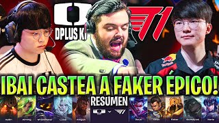 IBAI CASTEA LA SERIE MÁS ÉPICA DE FAKER CON T1  T1 vs DK RESUMEN COMPLETO LCK SPRING PLAYOFFS 2024 [upl. by Nossila]