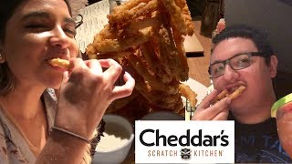 EATING AT CHEDDARS [upl. by Anwahsiek]