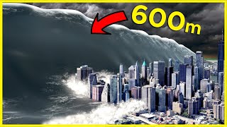 🌊 The biggest TSUNAMIS in History 🌊 3D Comparison [upl. by Pacificia]