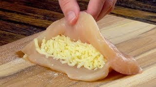 Fill The Chicken With Cheese And Fold It – Easy amp Delicious [upl. by Mike]