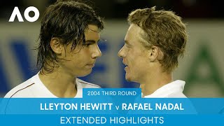 Lleyton Hewitt v Rafael Nadal Extended Highlights  Australian Open 2004 Third Round [upl. by Retep]