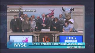 10 May 2010 The Hartford Financial Group visits the NYSE and rings the NYSE Opening Bell [upl. by Ayekam401]