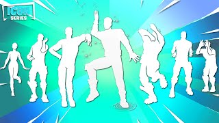 All Fortnite Icon Series Dances amp Emotes Rollie Reapers Showtime Rain Check Evil Plan Steady [upl. by Bree576]