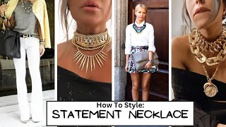 Stunning Statement Necklace Outfits  And Then There Was Fashion [upl. by Aehsa]