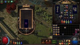 Path of Exile  Turning In Divination Cards Precursors Emblem Delve version of Watchers Eye [upl. by Kiri]