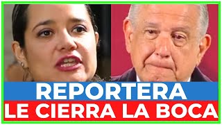 🔥quotES UN DELINCUENTEquot REPORTERA HUMILLA a AMLO en MAÑANERA por PACTAR con YUNES la REFORMA JUDICIAL [upl. by Haleak839]