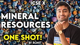 Mineral amp Energy Resources Geography Class 10 ICSE  One Shot [upl. by Nesila]