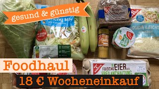 Wocheneinkauf gesund amp günstig mit Gratisprodukten 18 €  Food Haul mit Food Diary 1 Person [upl. by Lewie315]