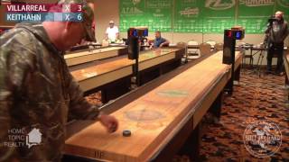 Texas Maze Shuffleboard David Keithahn vs Eddie Villarreal [upl. by Hgielac991]