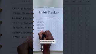 Use a Habit Tracker in your planner planwithme lifeorganization [upl. by Toddie836]