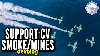 WoWS CV Smokescreen and Minefields Have Finally Been Announced [upl. by Yarezed570]