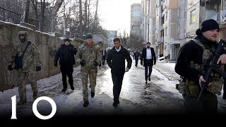 Rishi Sunak travels into Kyiv Ukraine [upl. by Bush]