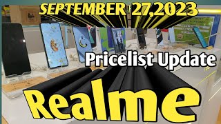 REALME PRICES UPDATE C51C30sC33sC53C55Realme1010Pro5G11Pro5G11Pro5G SEPTEMBER 2720Q3 [upl. by Kcuhc]