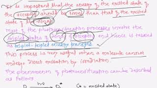 Photochemistry Photosensitization [upl. by Paschasia319]