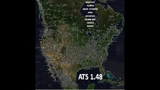 ATS 148  Descarga E Instala El Mega Mapa Coast To CoastAlaskaUnimexATMXMountainMéxico [upl. by Dasya]